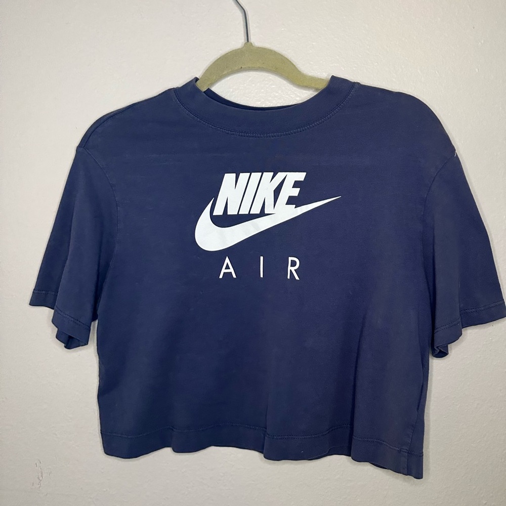 Nike Air Blue Cropped T-Shirt
